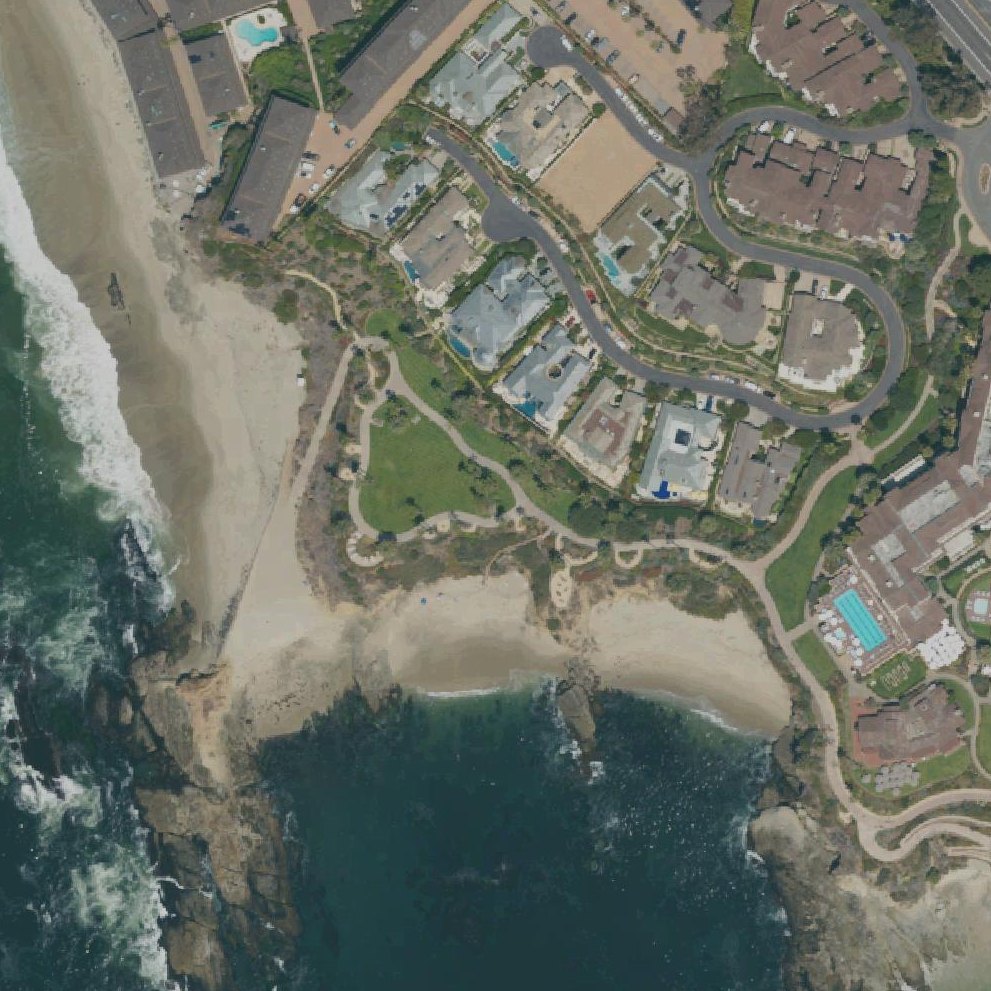 Aerial map of Treasure Island Beach