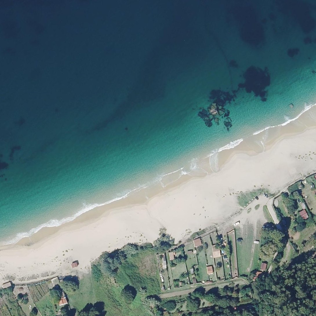 Aerial map of Tulla beach