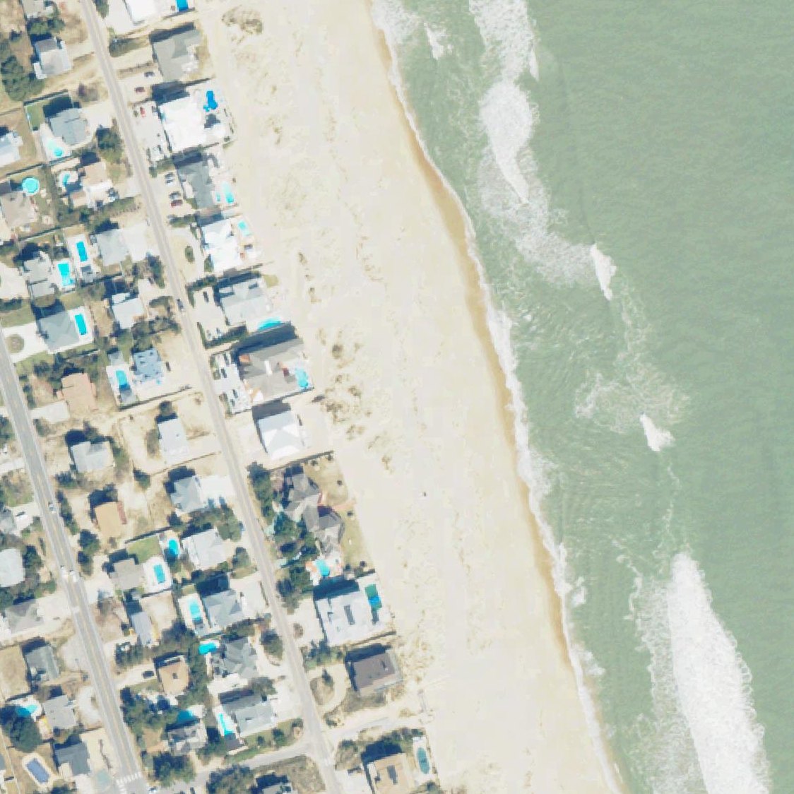 Aerial map of Tuna Lane Beach Access