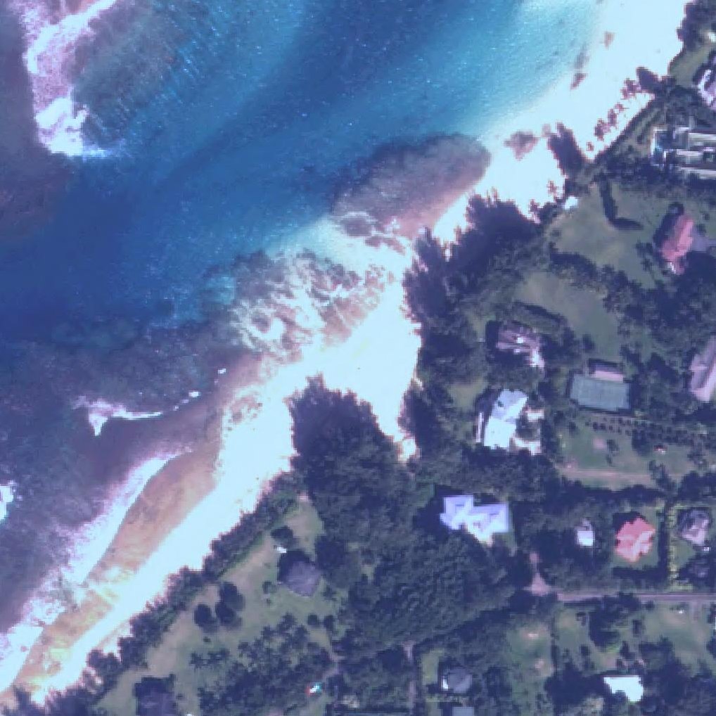 Aerial map of Tunnels Beach
