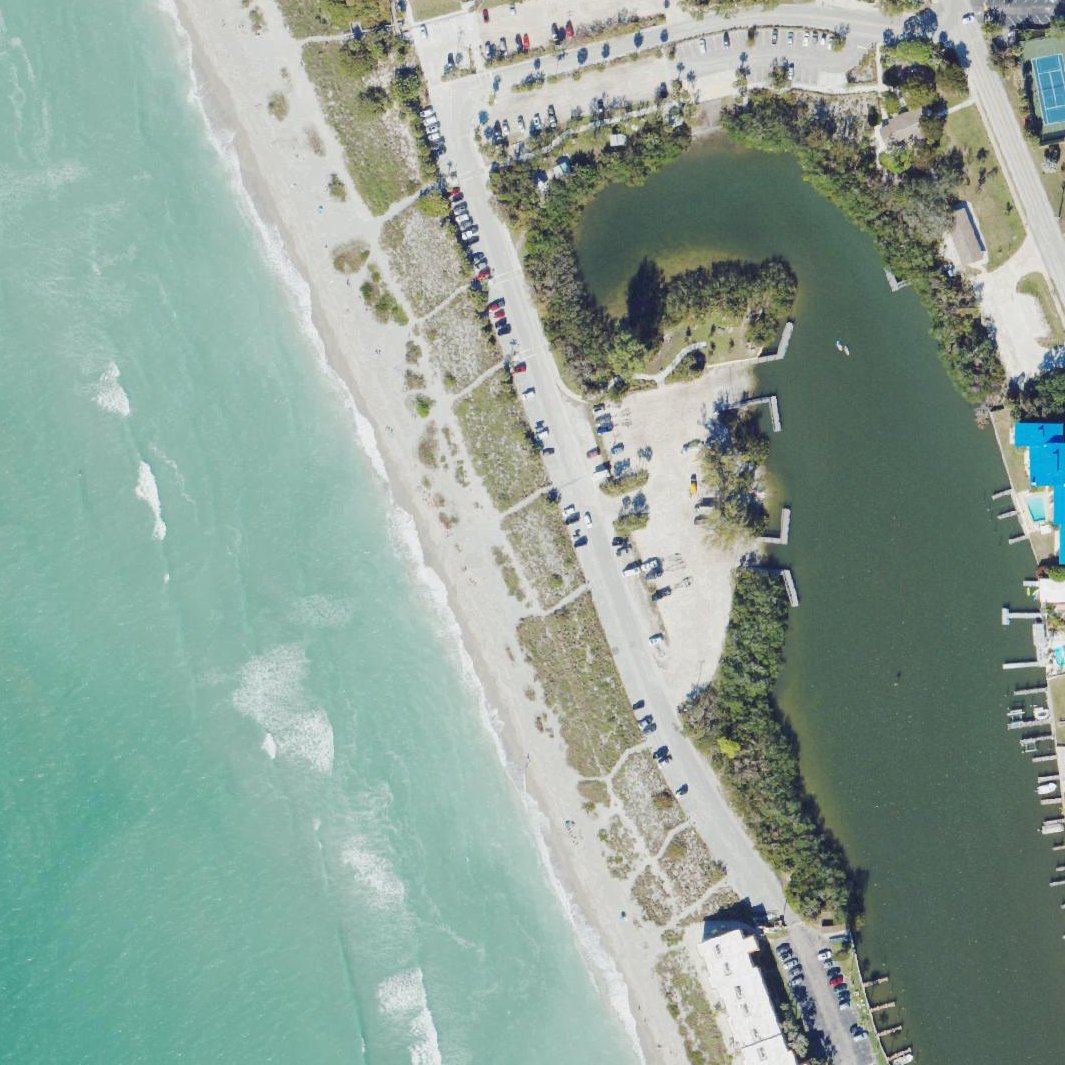 Aerial map of Turtle Beach