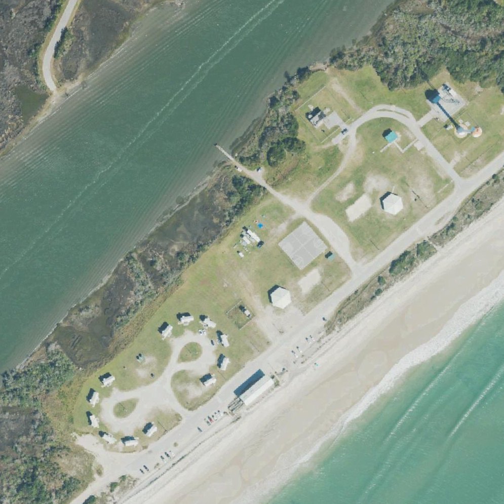 Aerial map of Turtle Beach Gazebo