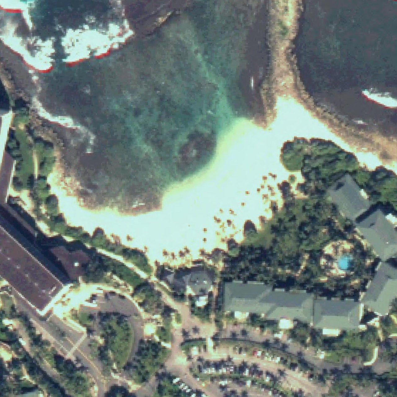 Aerial map of Turtle Beach