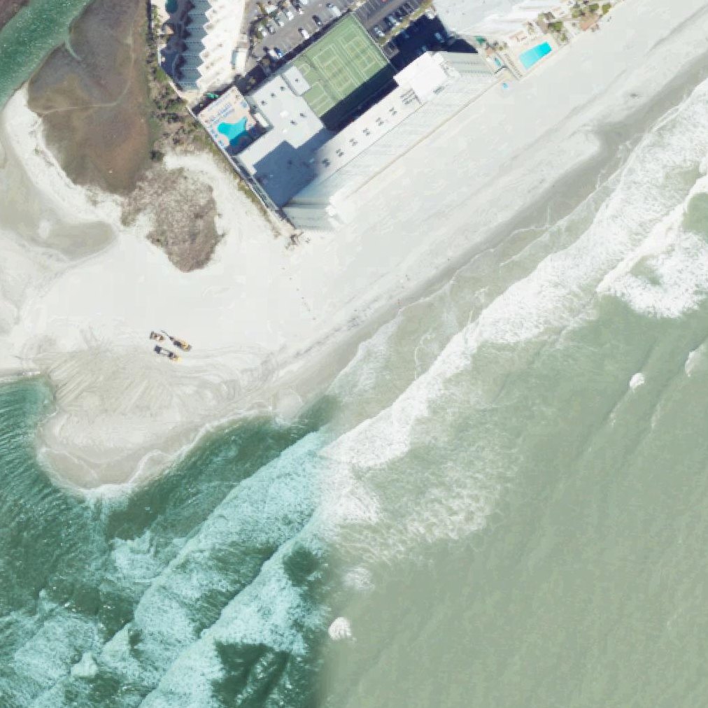 Aerial map of Turtle Beach