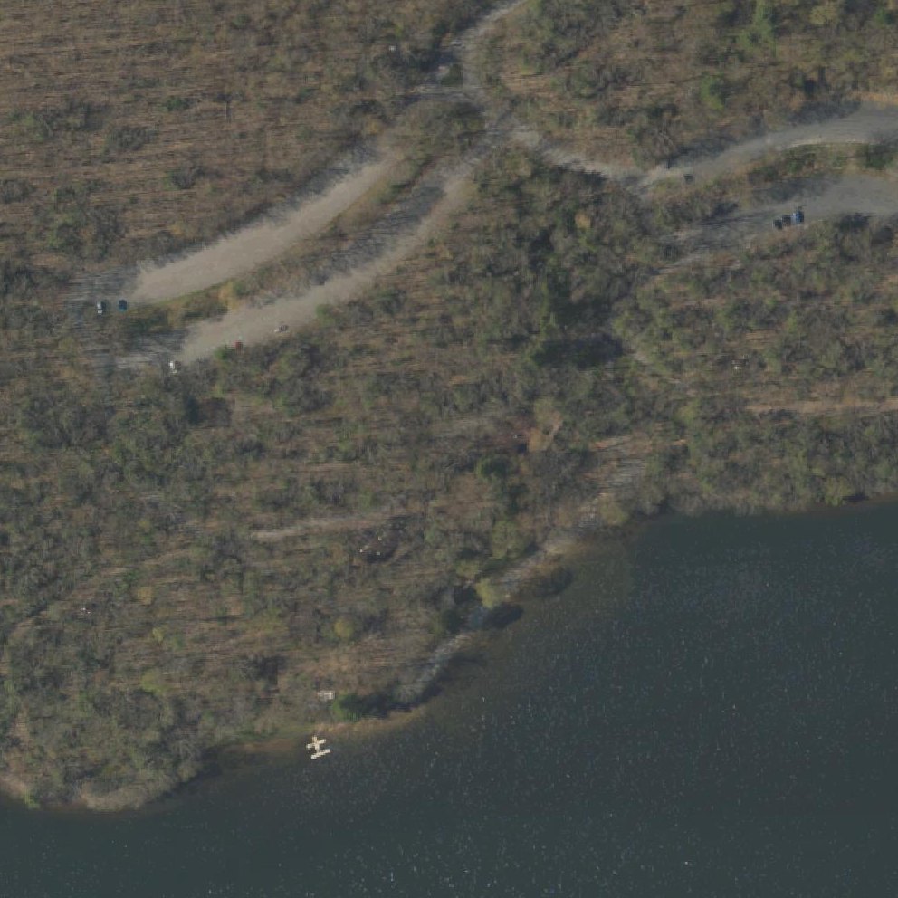 Aerial map of Tuscarora State Park Beach