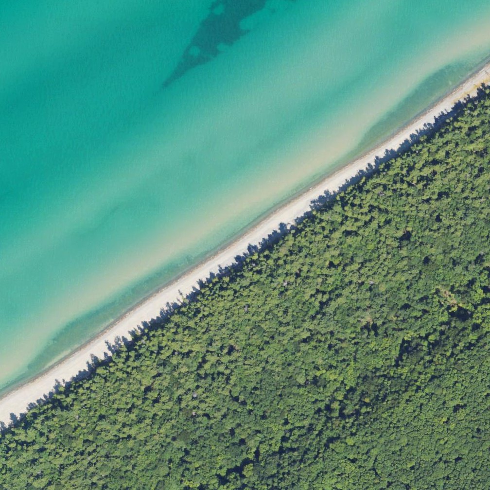 Aerial map of Twelvemile Beach