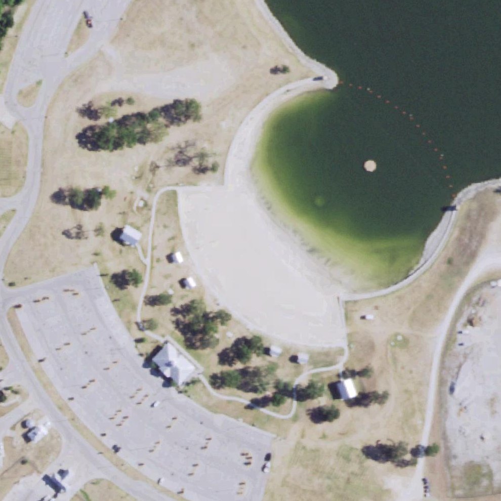 Aerial map of Twin Points Beach