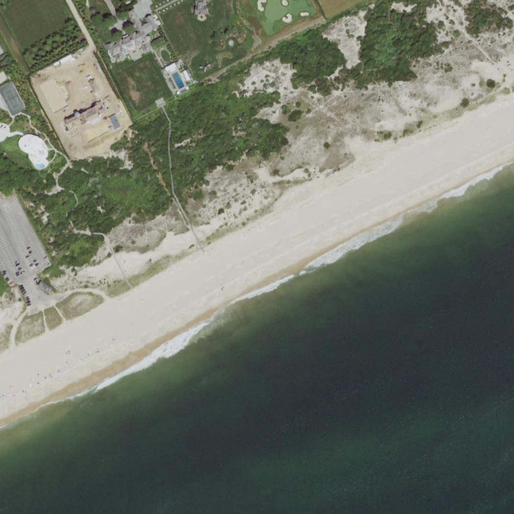 Aerial map of Two Mile Hollow Beach