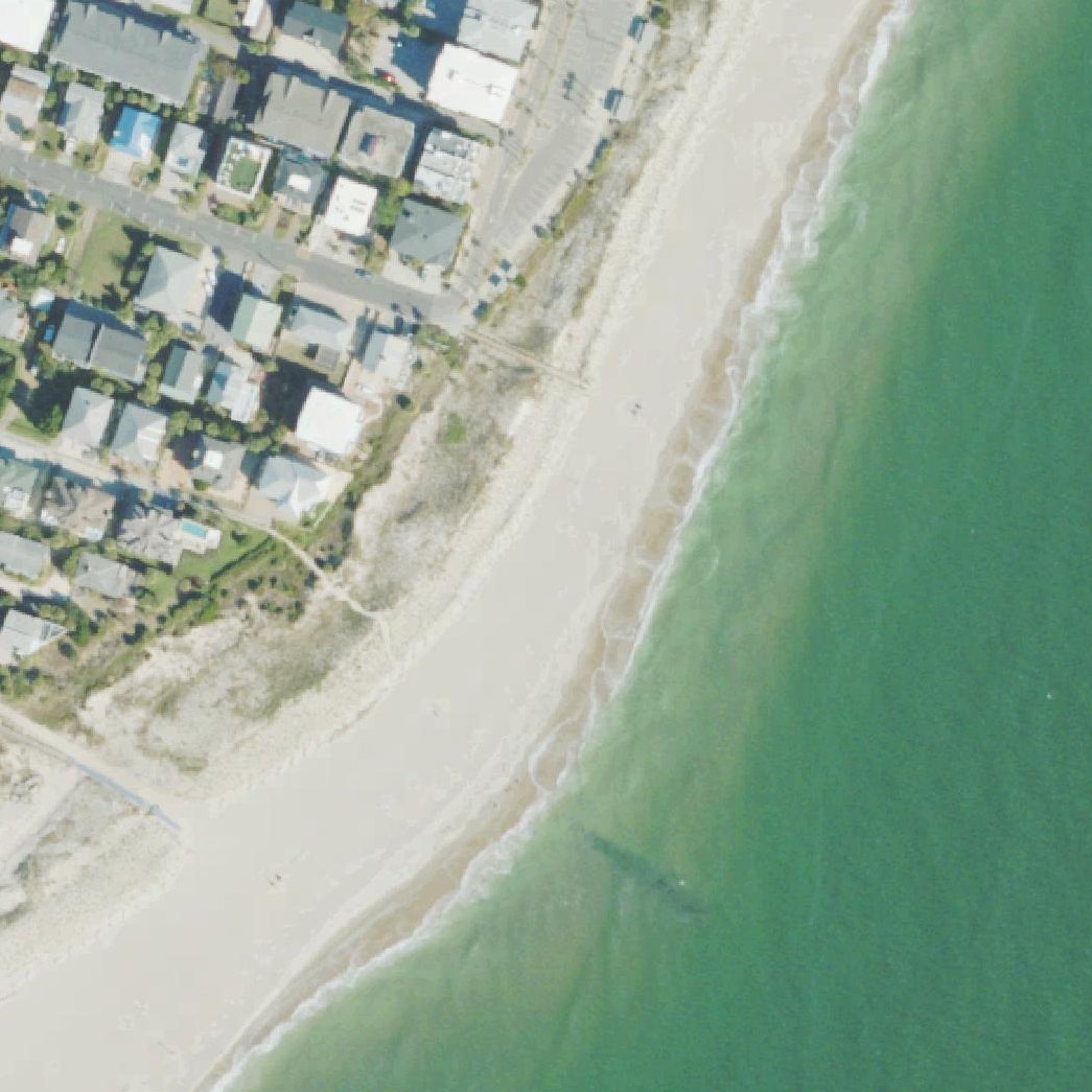 Aerial map of Tybee Beach 18th St