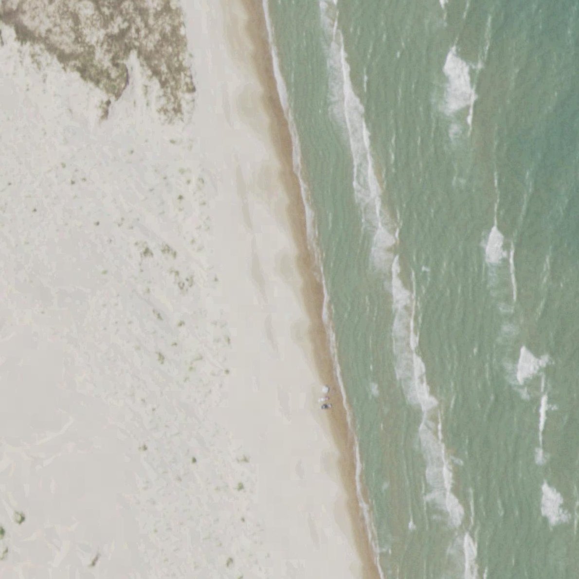 Aerial map of UFO Beach