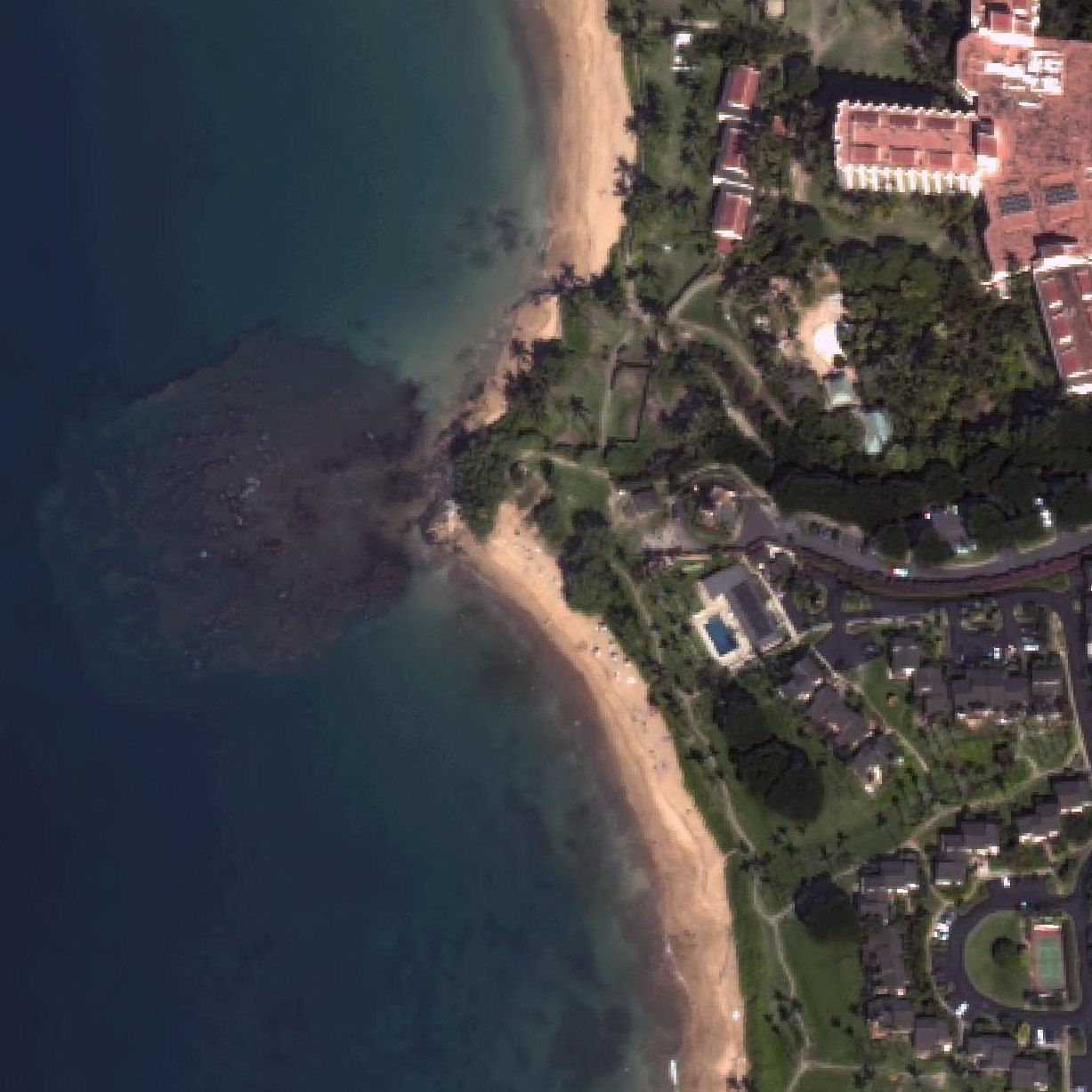 Aerial map of Ulua Beach Park