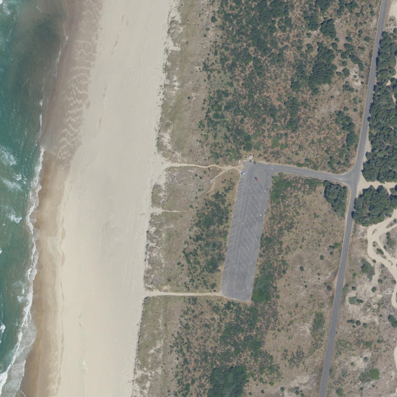 Aerial map of Umpqua Beach #2 Day Use / Ohv Staging Area