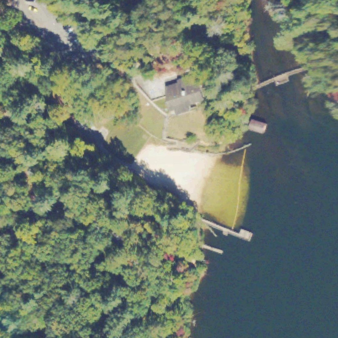 Aerial map of Unicoi Beach