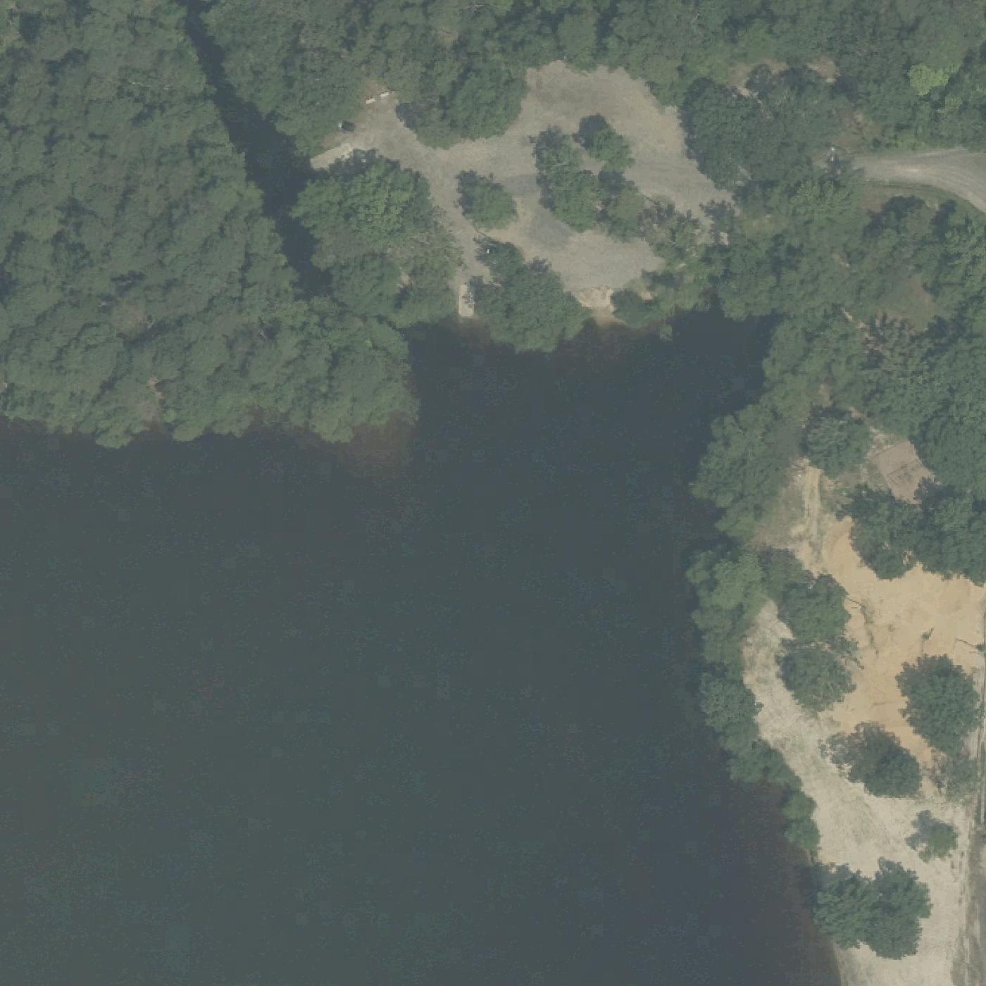Aerial map of Union Lake Beach