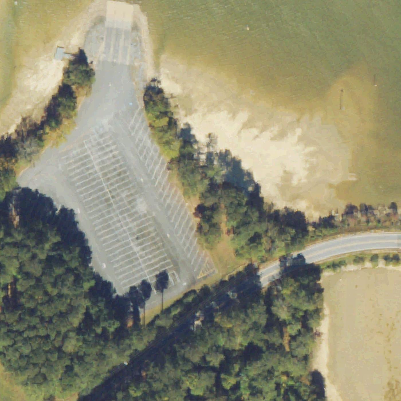 Aerial map of Upper Tanyard Creek Swimming Beach