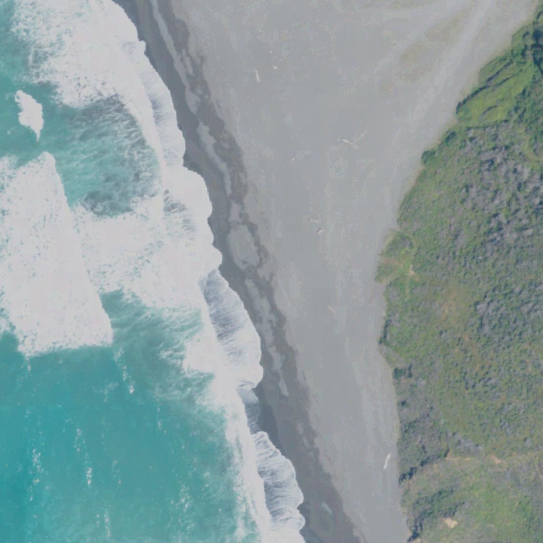 Aerial map of Usal Beach