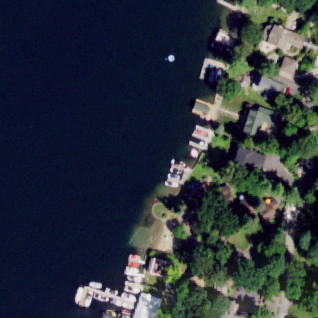 Aerial map of Usher's Park Beach