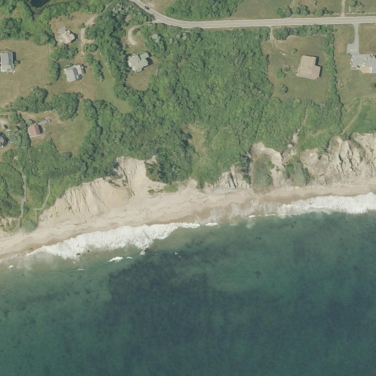 Aerial map of Vaill Beach
