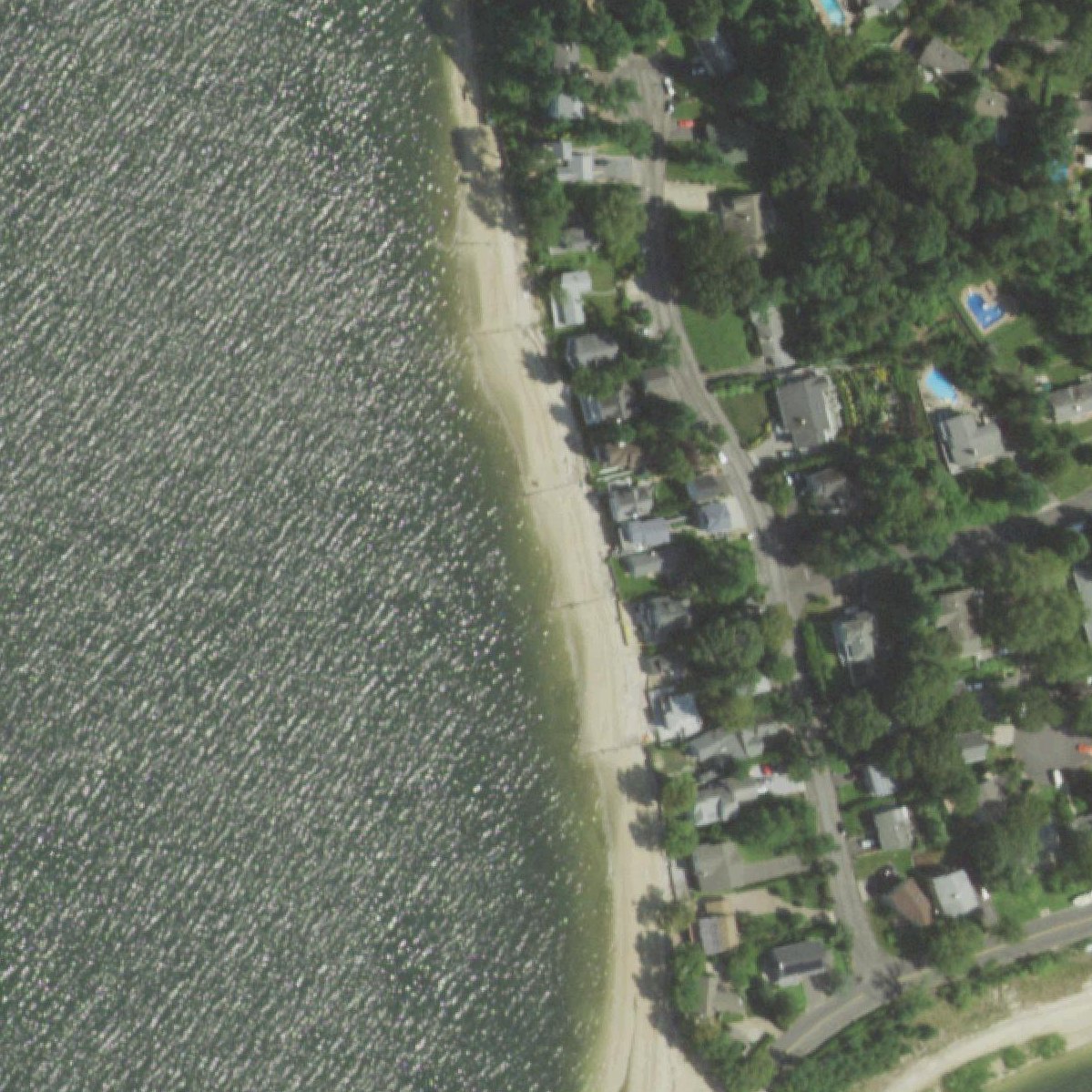 Aerial map of Valley Grove Beach