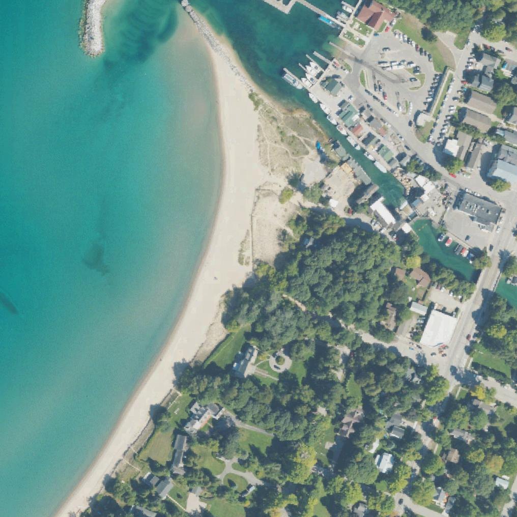Aerial map of Van's Beach