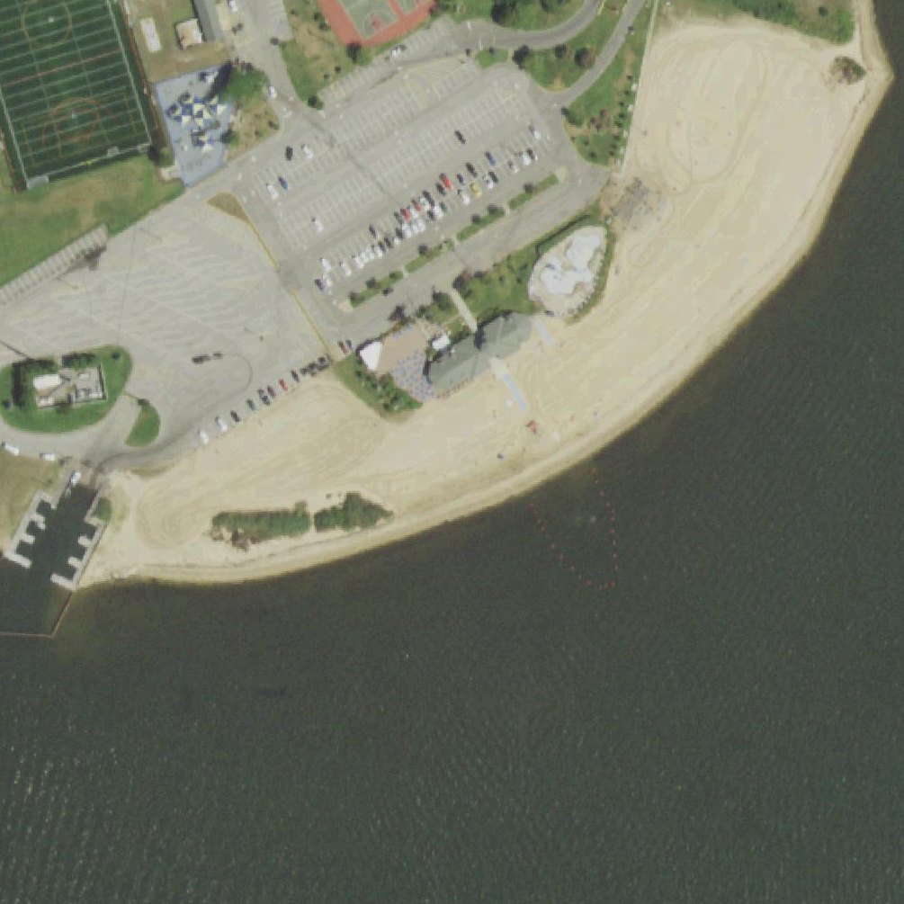 Aerial map of Venetian Shores Beach