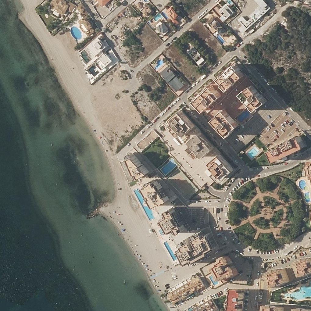 Aerial map of Veneziola Beach