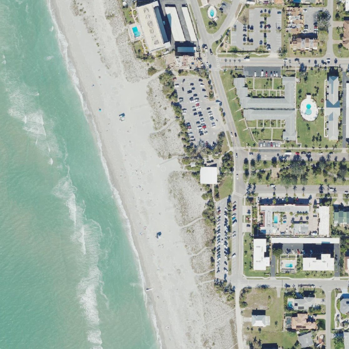 Aerial map of Venice Beach