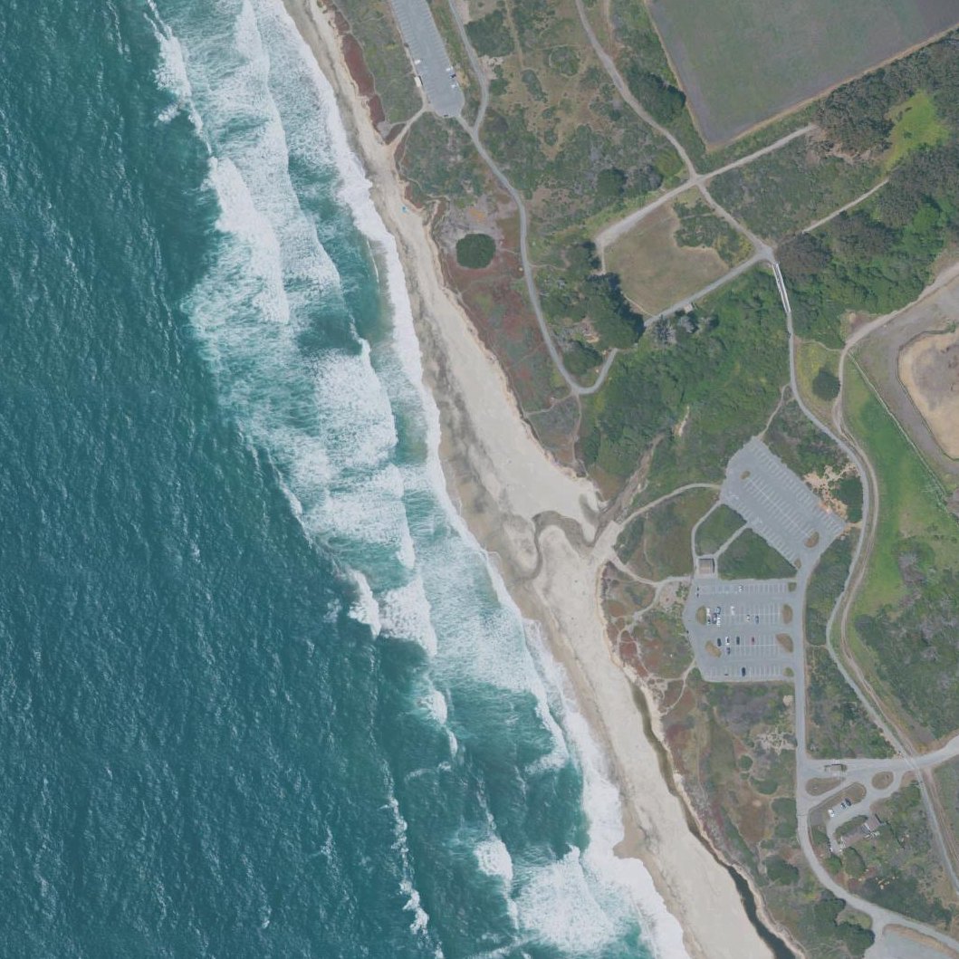 Aerial map of Venice State Beach