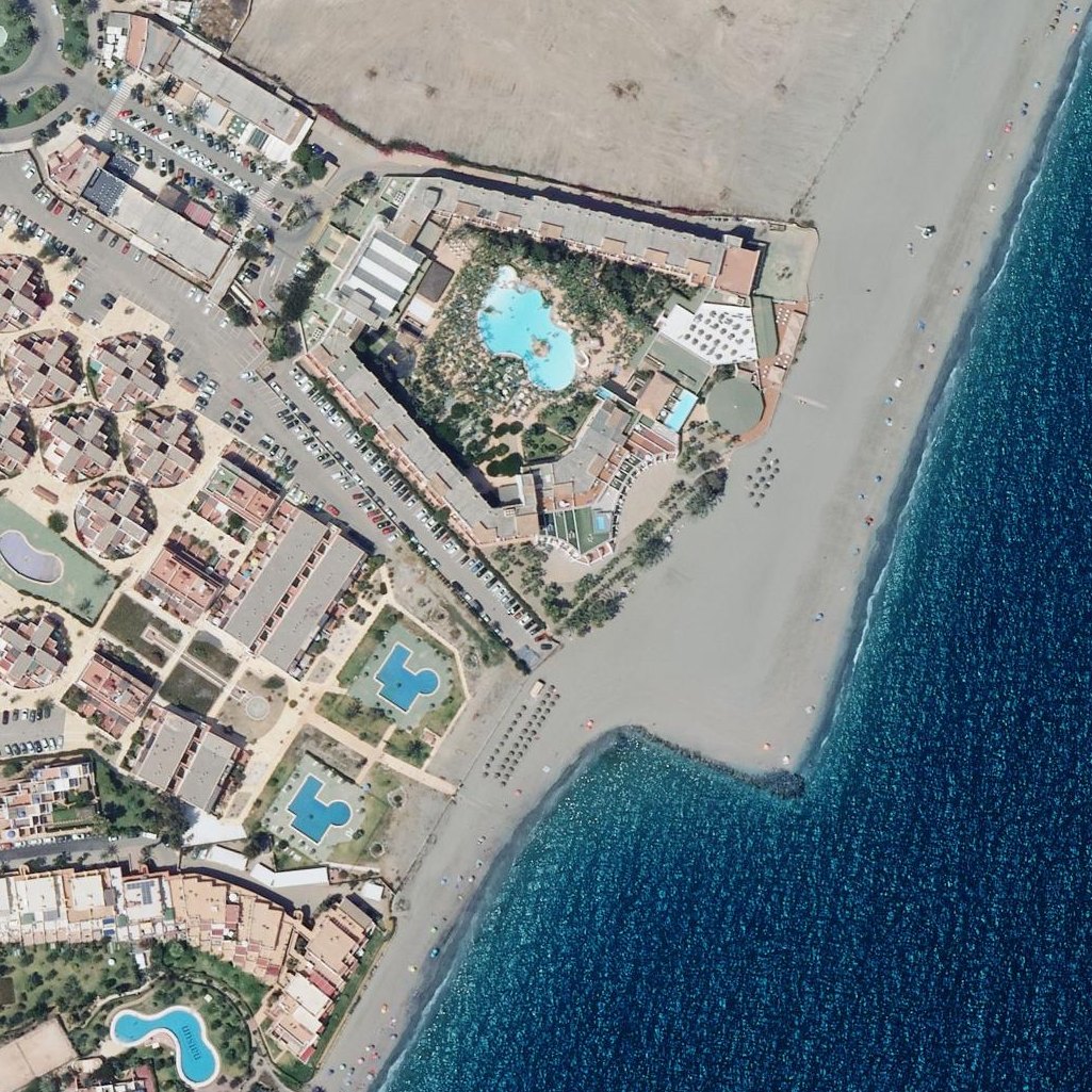 Aerial map of Vera-Playa