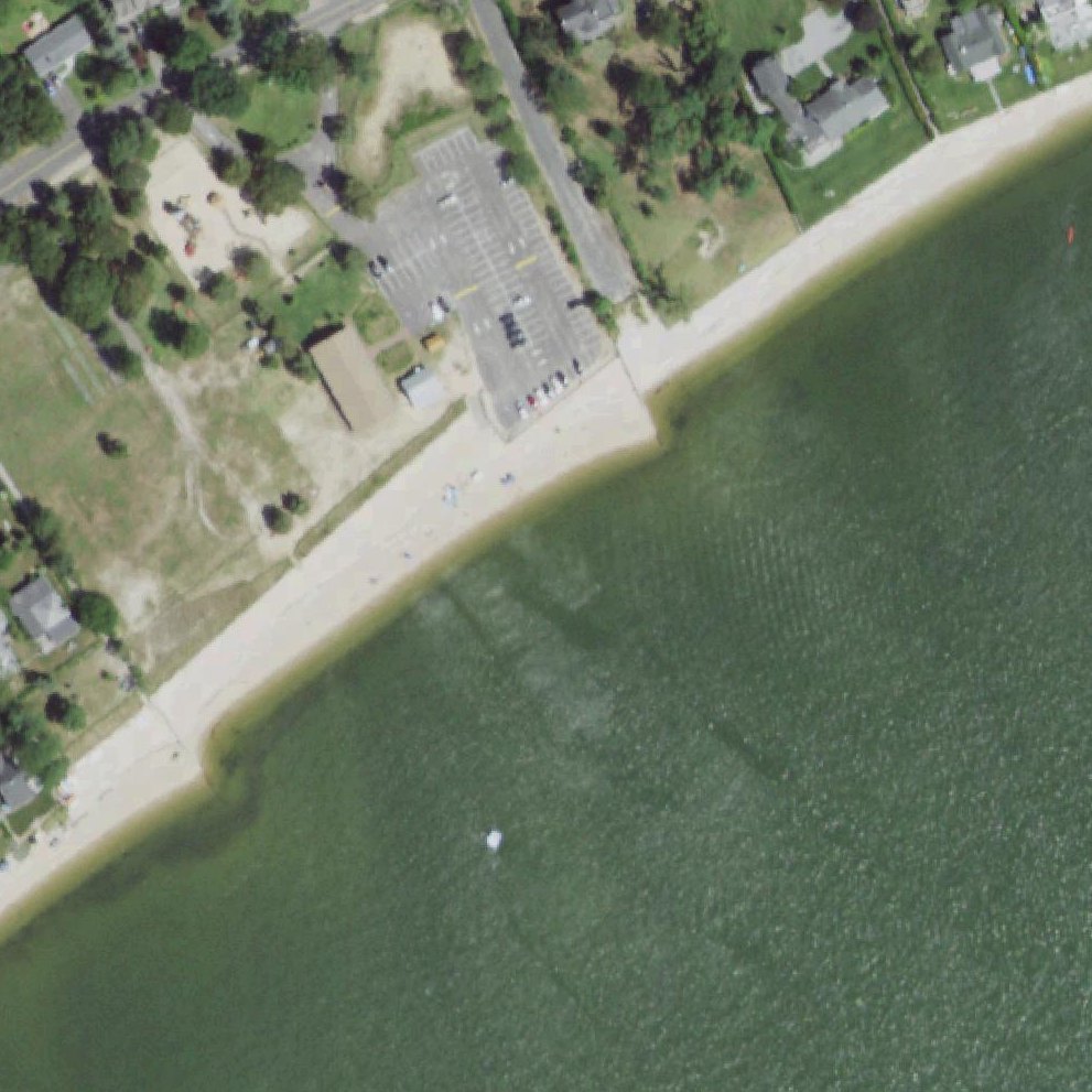 Aerial map of Veterans Beach