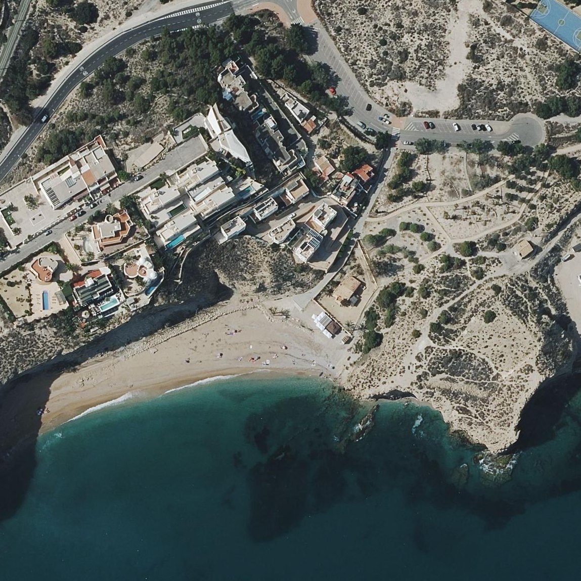 Aerial map of Vila Joiosa