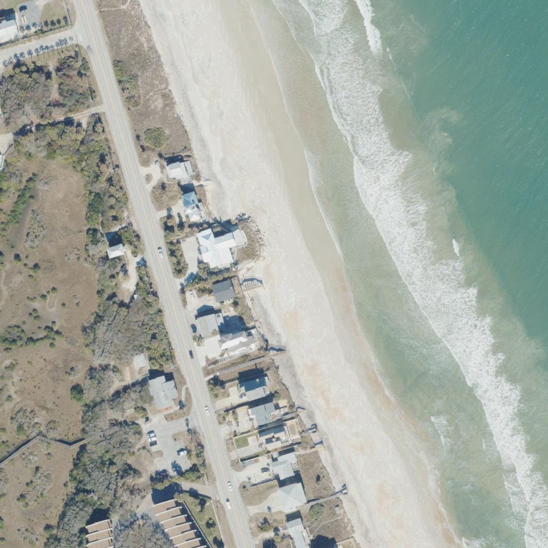 Aerial map of Vilano Beach