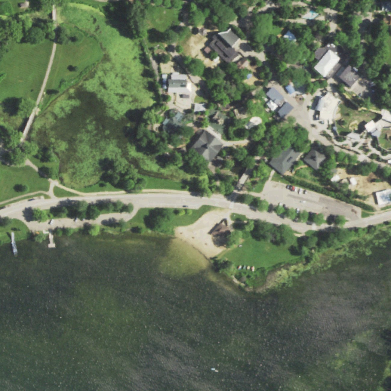 Aerial map of Vilas Park Beach