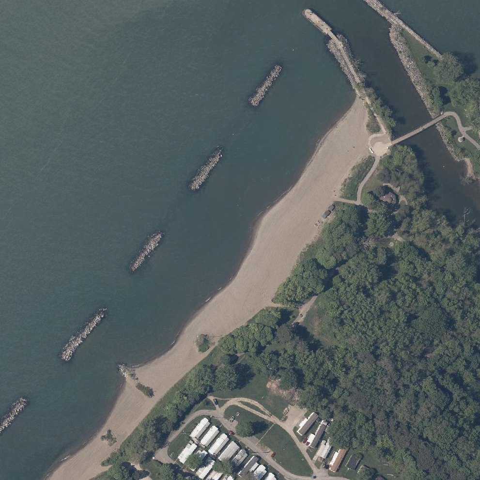 Aerial map of Villa Angela Beach