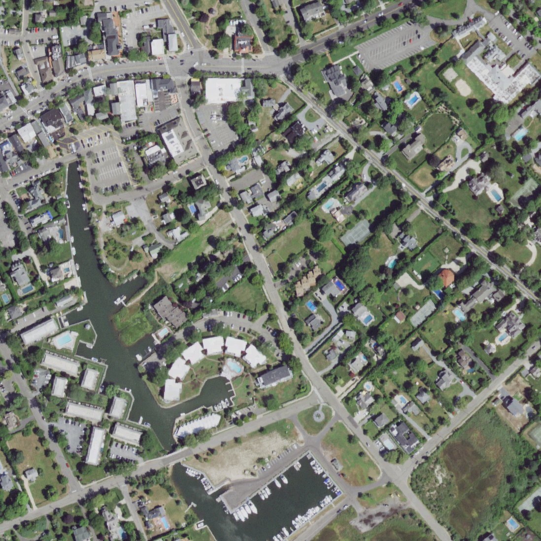 Aerial map of Village of Westhampton Beach - Village Green