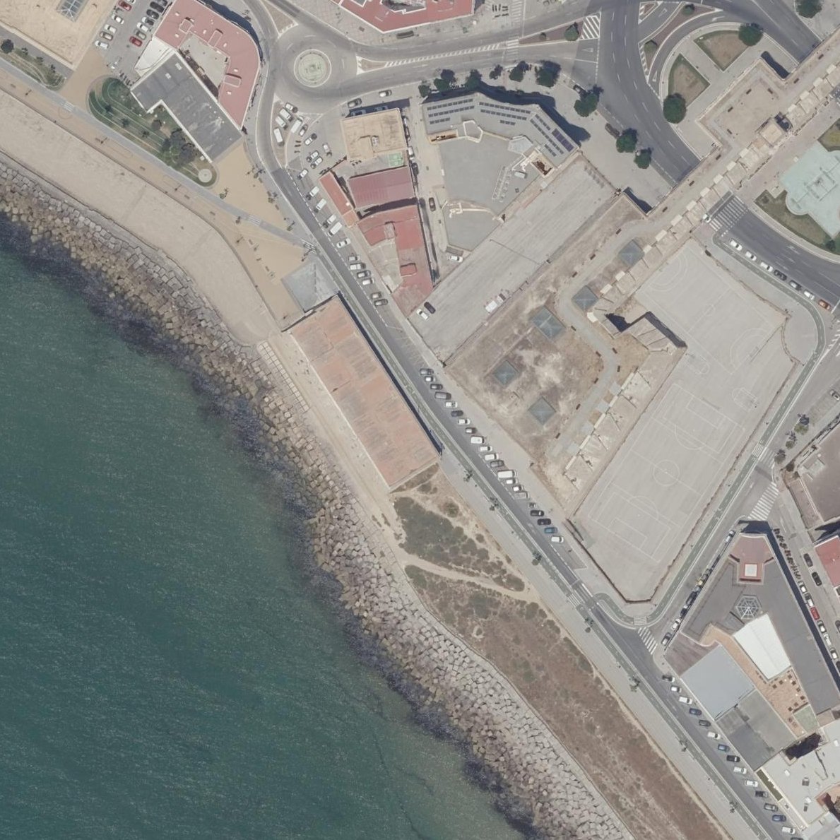 Aerial map of VoiceMap Cádiz audio guide start point