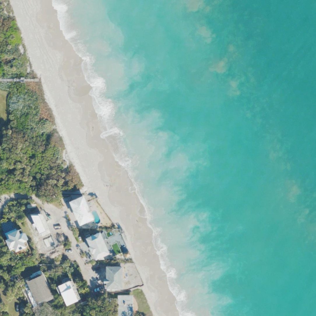 Aerial map of Wabasso Beach