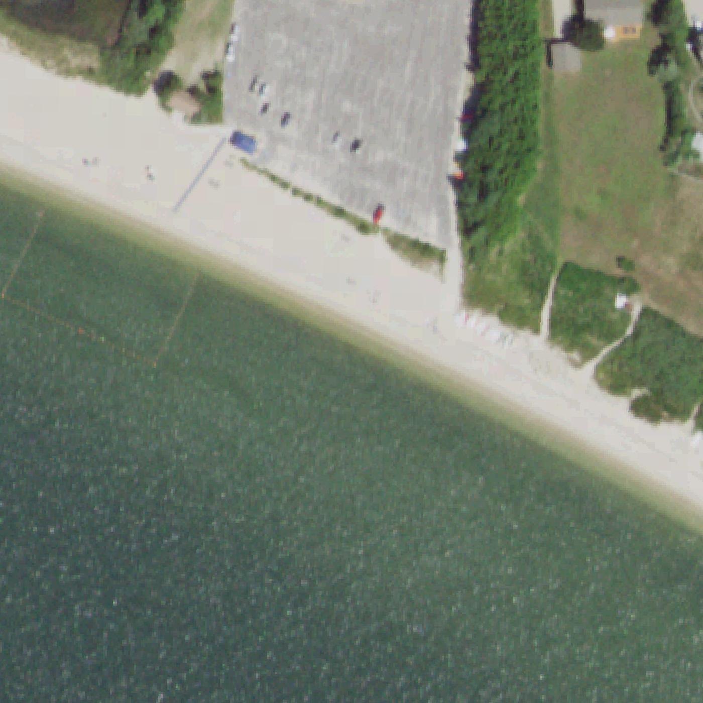 Aerial map of Wades Beach