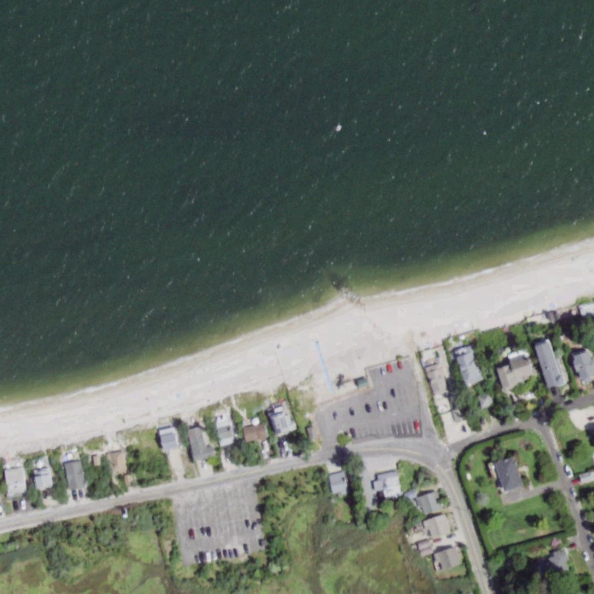 Aerial map of Wading River Beach