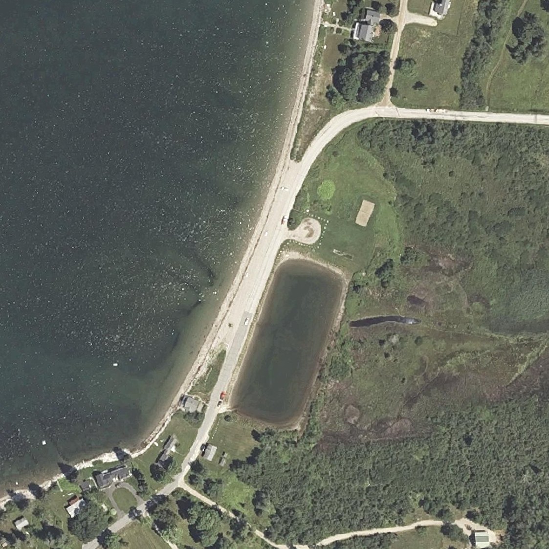 Aerial map of Wadsworth Cove Beach