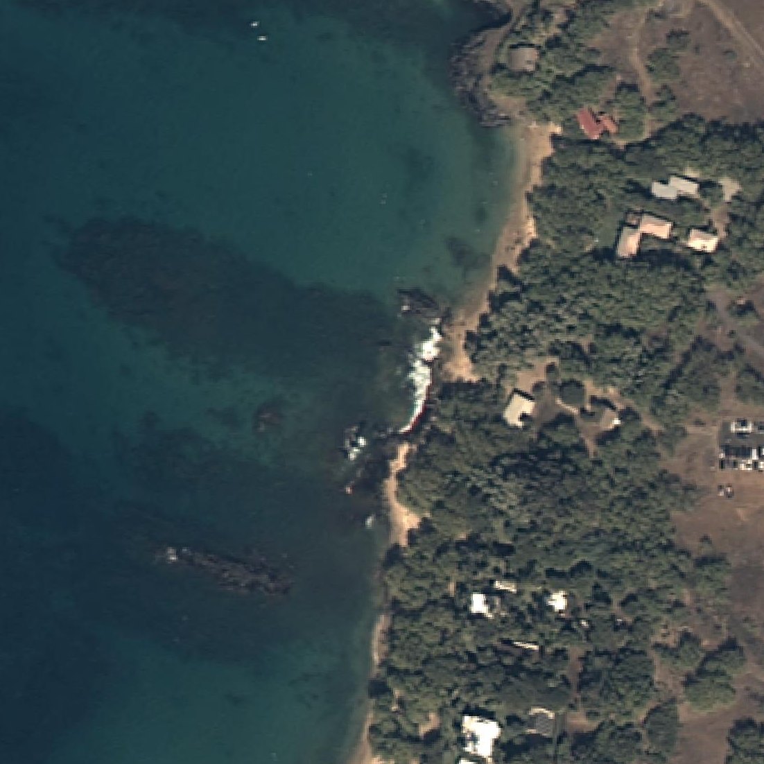 Aerial map of Waialea Beach