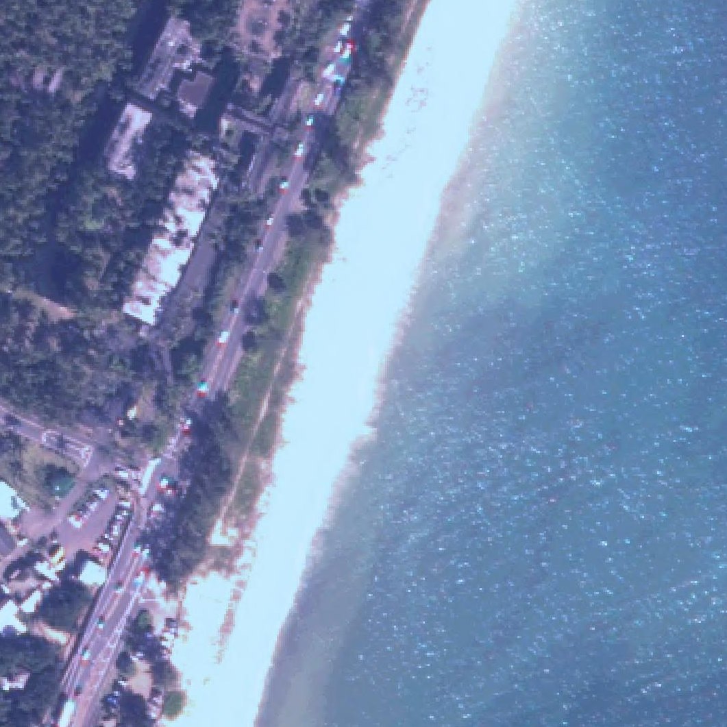 Aerial map of Wailua Beach