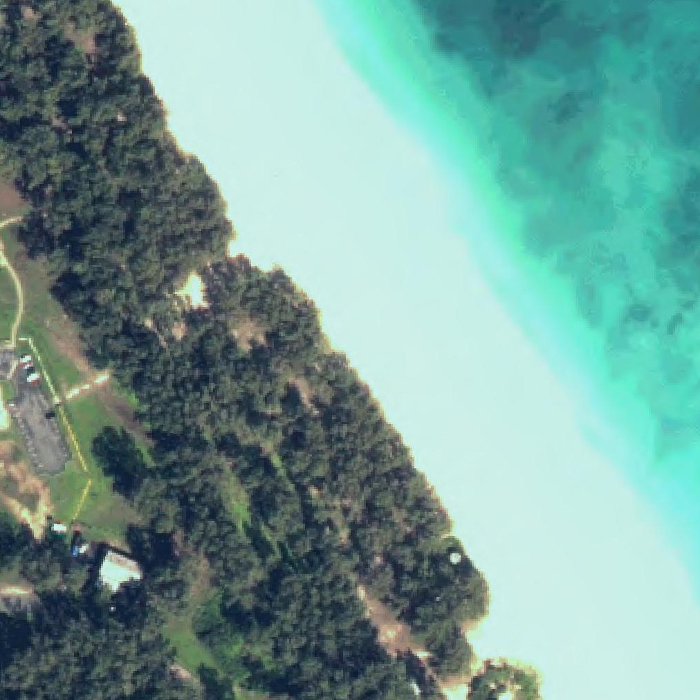 Aerial map of Waimānalo Bay Beach Park