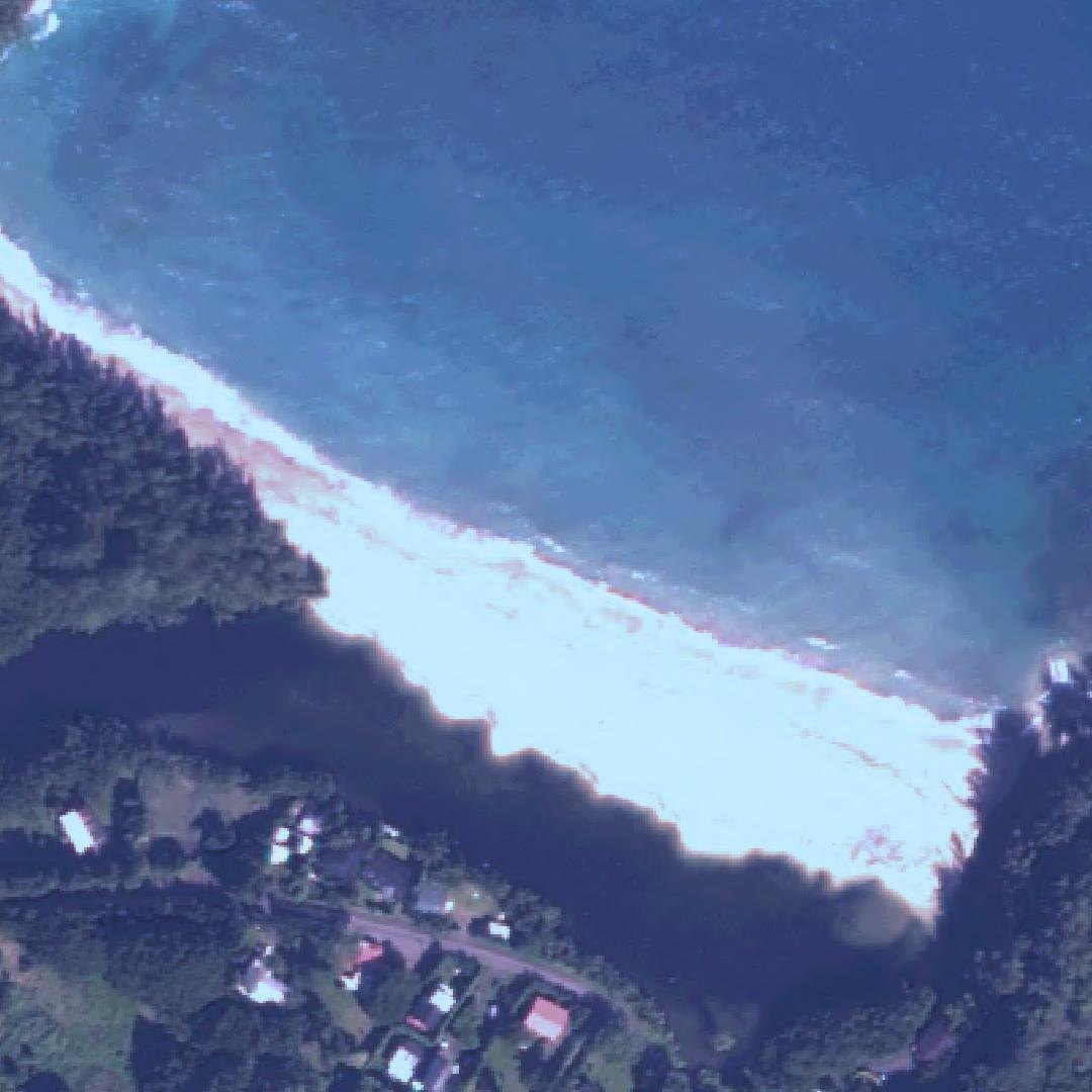 Aerial map of Wainiha Beach