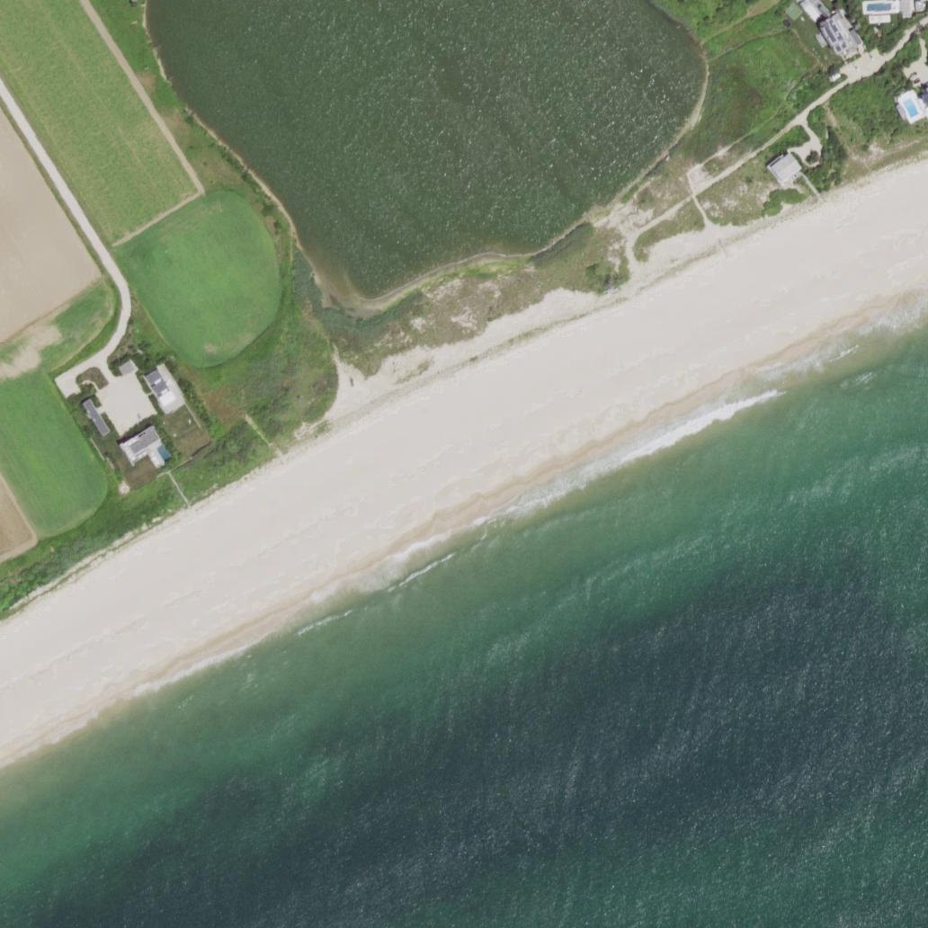 Aerial map of Wainscott Beach