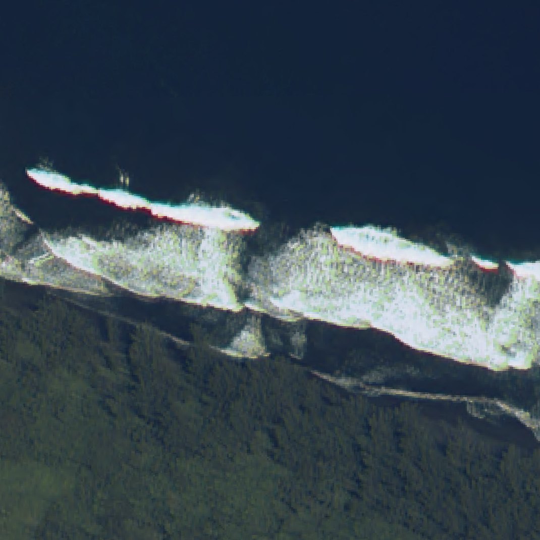 Aerial map of Waipio Beach