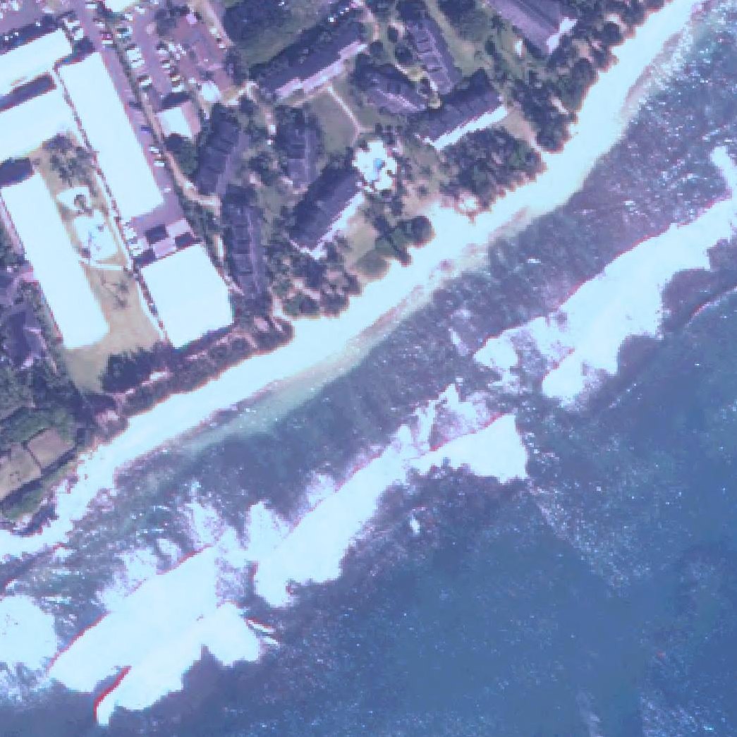 Aerial map of Waipouli Beach
