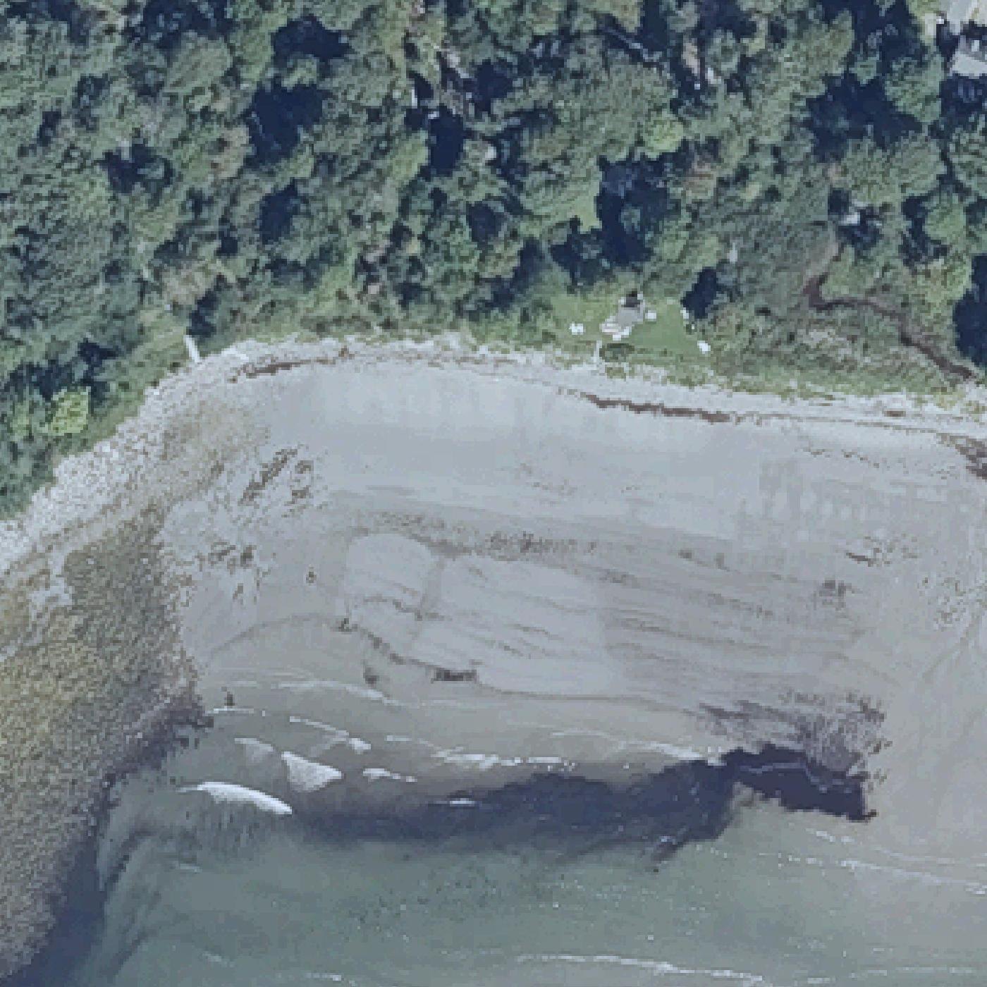 Aerial map of Wales Beach