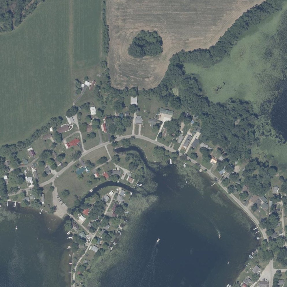 Aerial map of Wall Lake Beach
