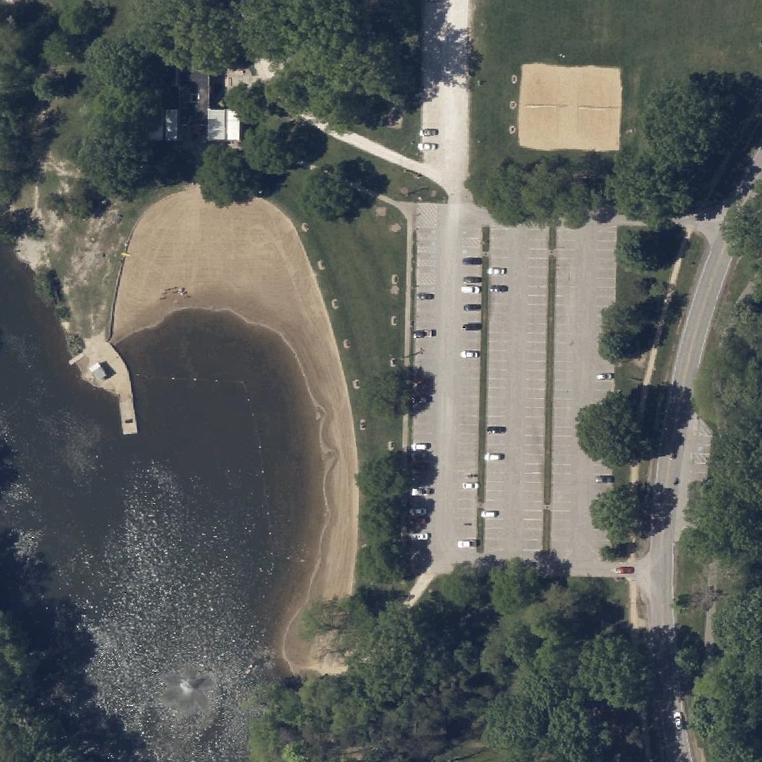 Aerial map of Wallace Beach
